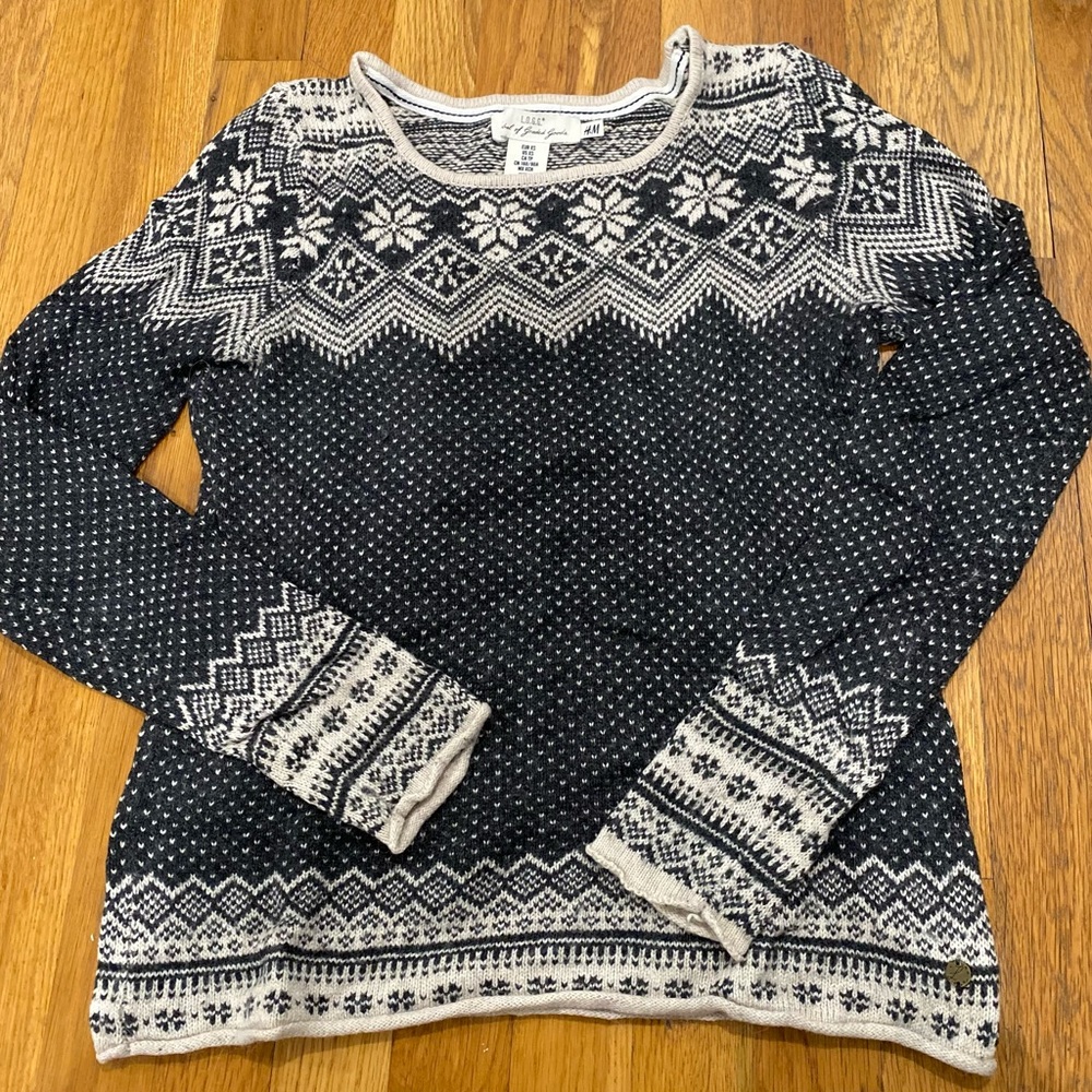 H&M LOGG fair isle sweater
